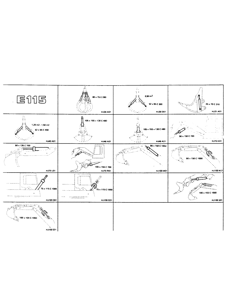 Схема запчастей Case 115CL - (0-27) - E115 