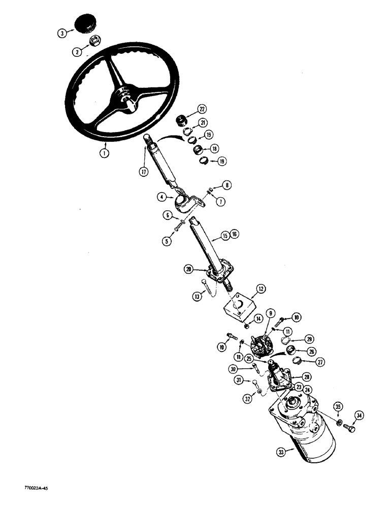 Схема запчастей Case W36 - (5-198) - STEERING CONTROL PARTS (05) - STEERING