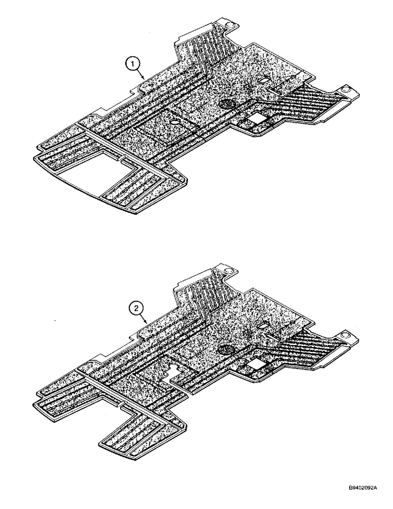 Схема запчастей Case 590 - (9-083A) - FLOORMATS (09) - CHASSIS/ATTACHMENTS
