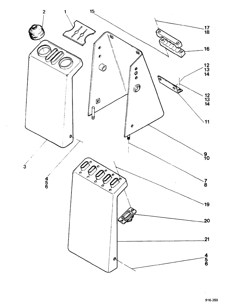 Схема запчастей Case 580F - (300) - SIDE SHIFT BACKHOE, CONTROL TOWER (84) - BOOMS, DIPPERS & BUCKETS
