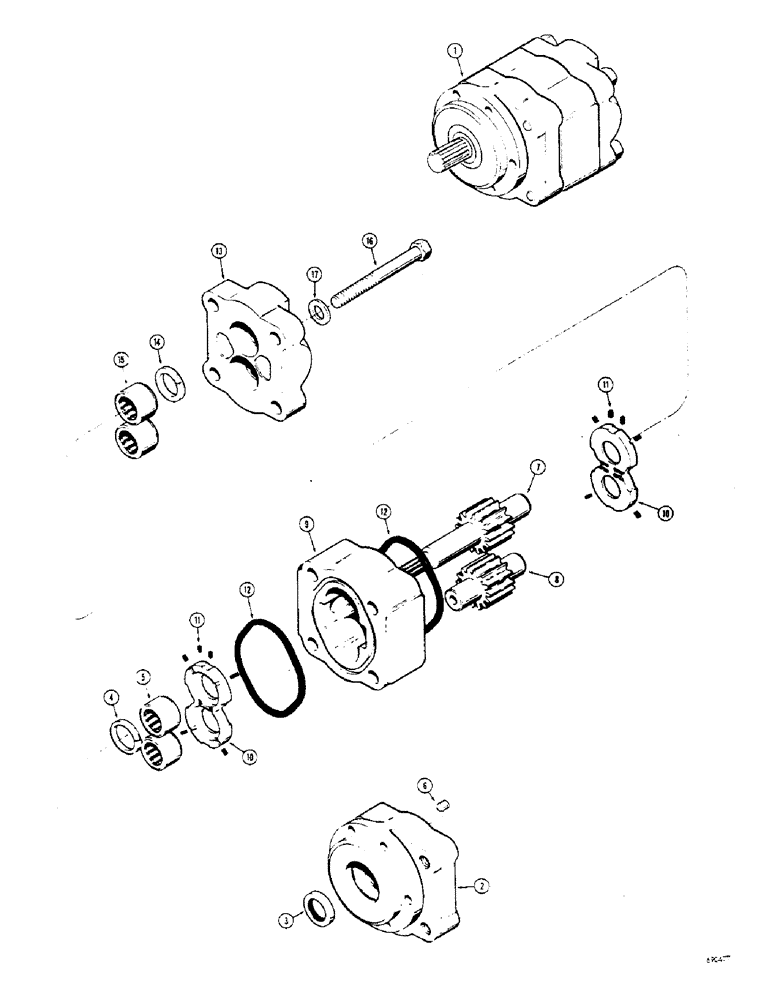 Схема запчастей Case W7E - (230) - L19456 HYDRAULIC PUMP (08) - HYDRAULICS