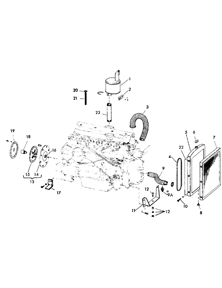 Схема запчастей Case 30YC - (009) - DIESEL ENGINE #56132, IHC UD-282 DIESEL ENGINE, (DROTT # 56132) AND MOUNTING PARTS (01) - ENGINE