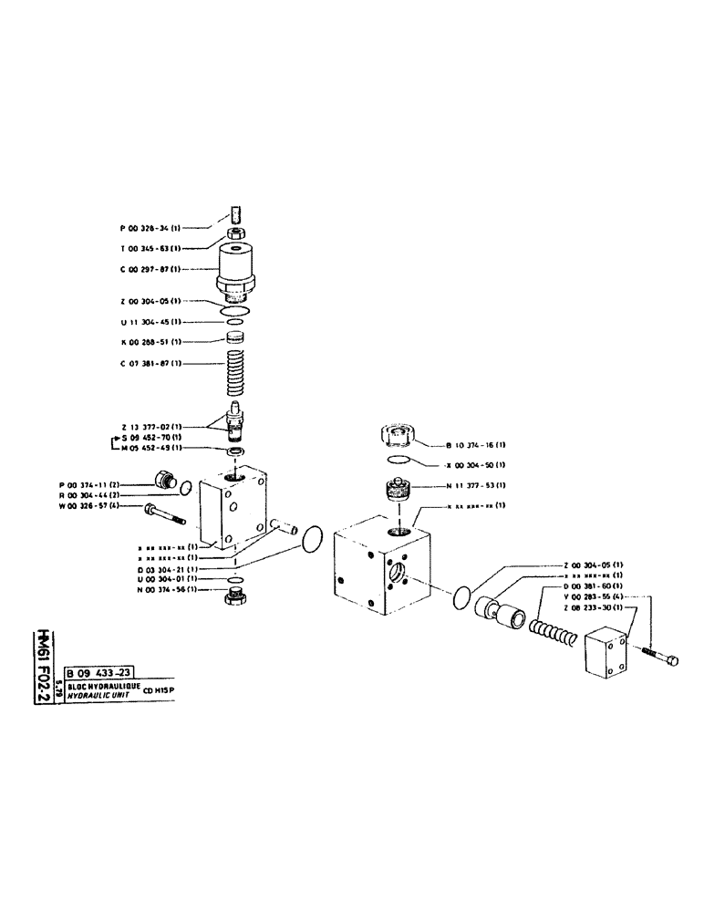 Схема запчастей Case 160CK - (205) - HYDRAULIC UNIT (07) - HYDRAULIC SYSTEM
