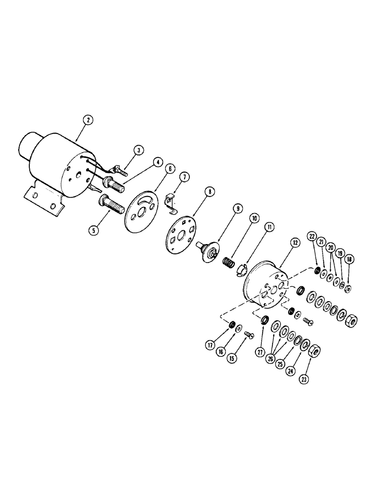Схема запчастей Case 880 - (068) - A43846 SOLENOID, 12 VOLT, USED WITH A64907 STARTER AND A149056 STARTER (06) - ELECTRICAL SYSTEMS