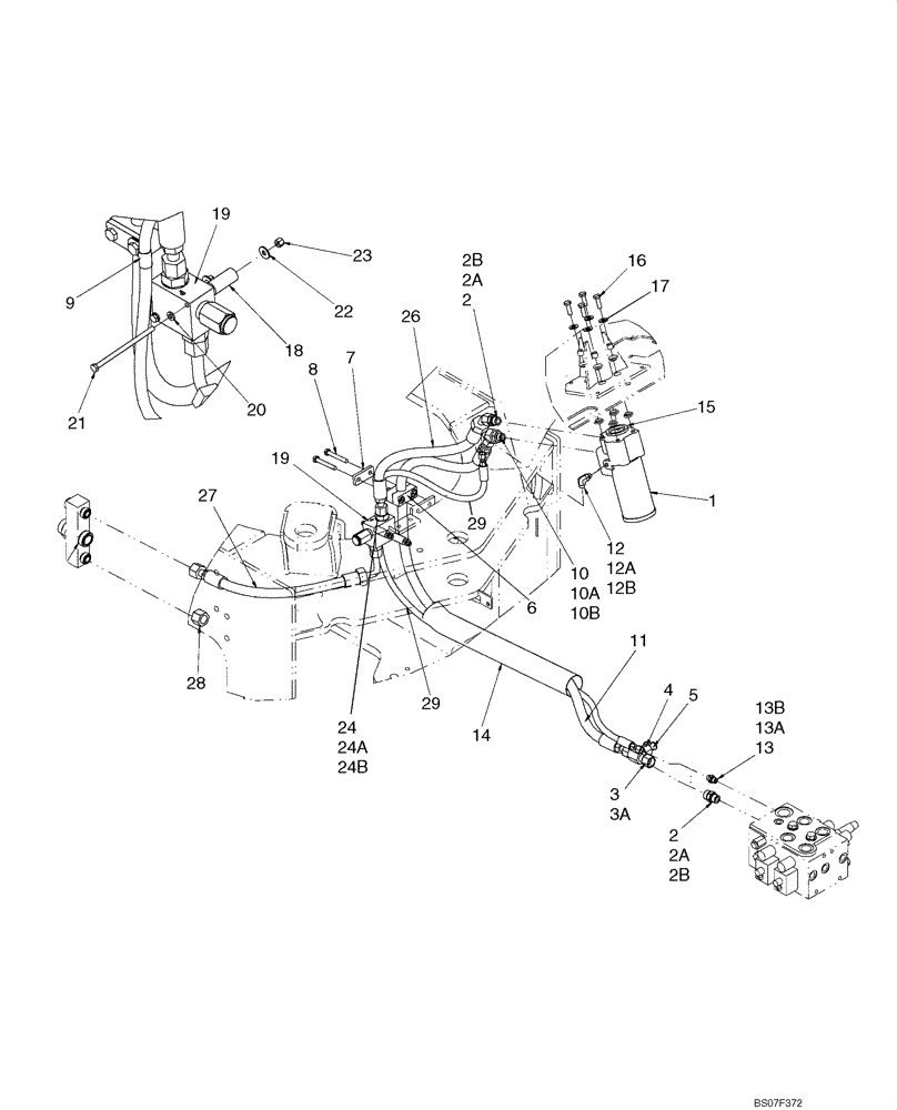 Схема запчастей Case 621E - (05-07) - STEERING - HYDRAULICS (05) - STEERING