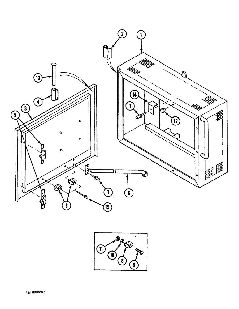 Схема запчастей Case 1088 - (9B-10) - SUCTION BOX, P.I.N. FROM 20174 AND AFTER, P.I.N. FROM 106901 AND AFTER (09) - CHASSIS/ATTACHMENTS