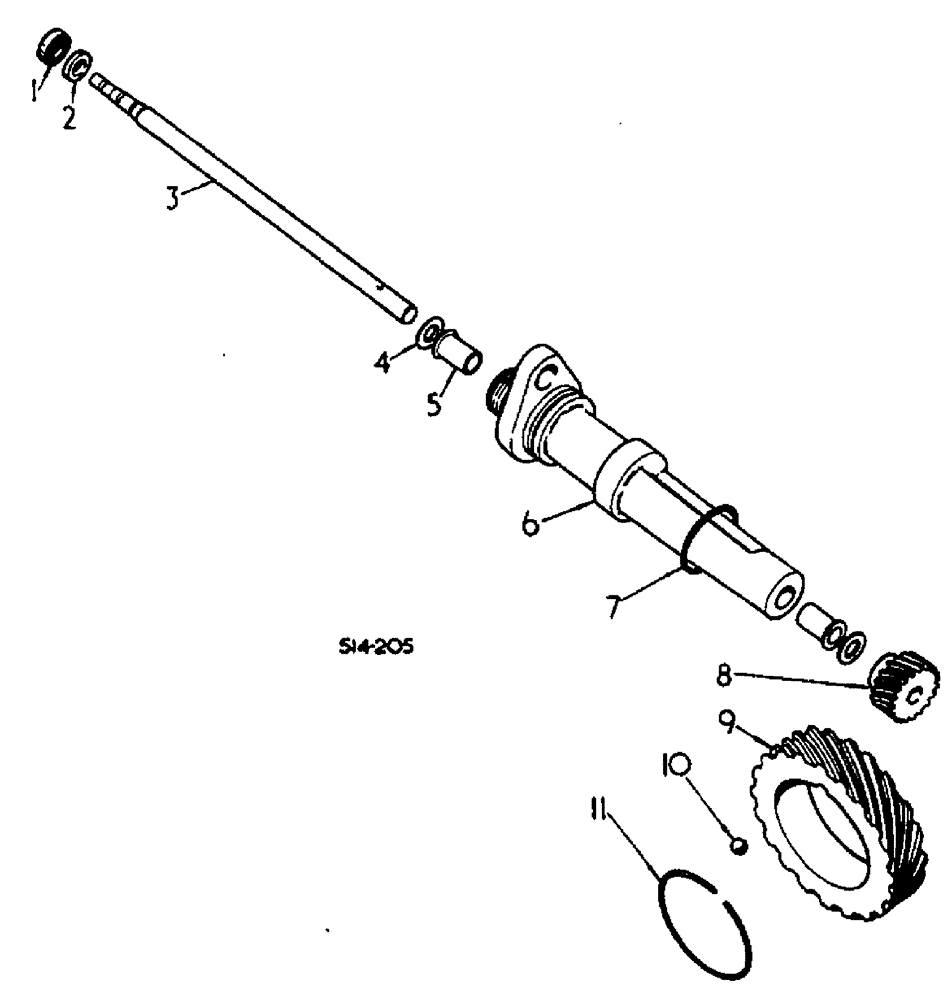 Схема запчастей Case 3400 - (024) - SPEEDOMETER DRIVE - HYDROSTATIC DRIVE (21) - TRANSMISSION