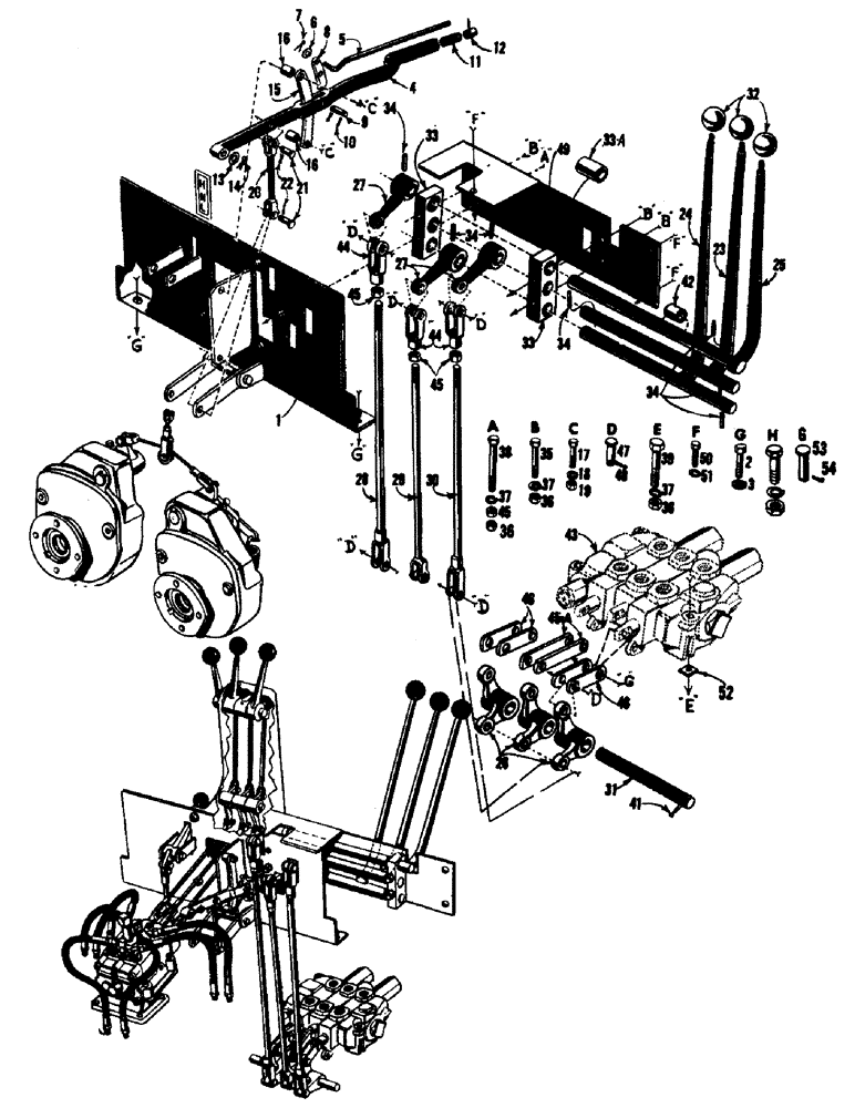 Схема запчастей Case 750 - (068) - PARKING BRAKE & EQUIPMENT CONTROL INST. (05) - UPPERSTRUCTURE CHASSIS