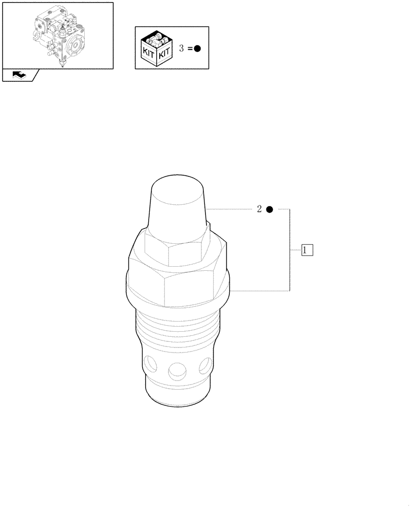 Схема запчастей Case 321E - (1.82.3/02[09]) - PRESSURE RELIEF VALVE (07) - HYDRAULIC SYSTEMS