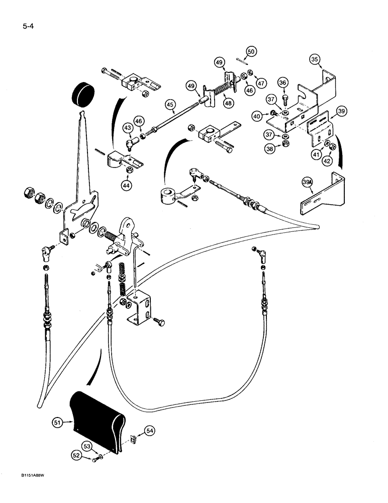Схема запчастей Case 360 - (5-04) - DIRECTIONAL AND GROUND DRIVE CONTROLS - STEERING, FORWARD, REVERSE PRIOR TO P.I.N. JAF0022340 (05) - STEERING