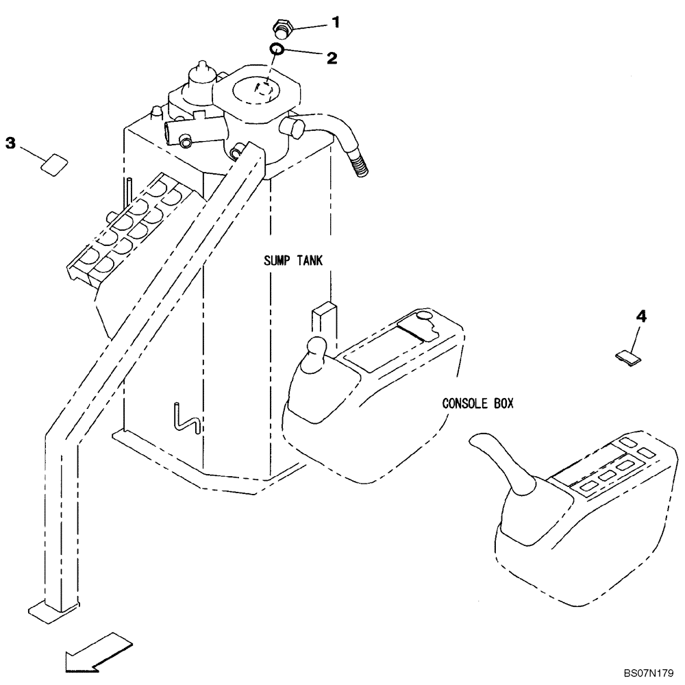 Схема запчастей Case CX75SR - (08-84) - PLUG (08) - HYDRAULICS
