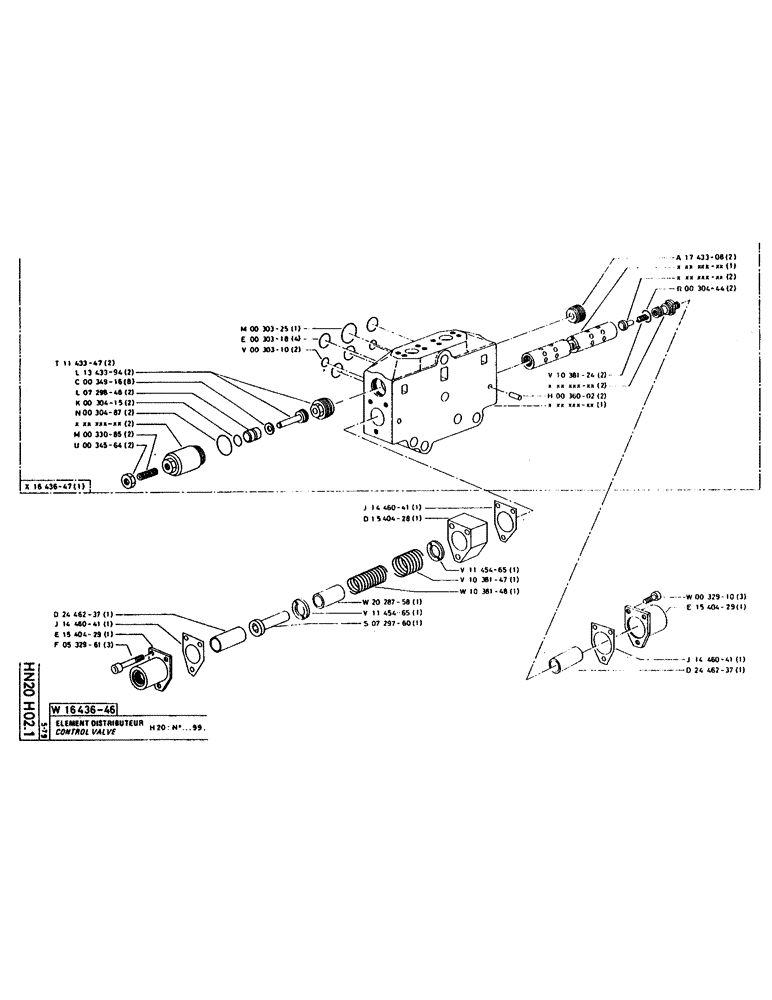 Схема запчастей Case 160CK - (217) - CONTROL VALVE (07) - HYDRAULIC SYSTEM
