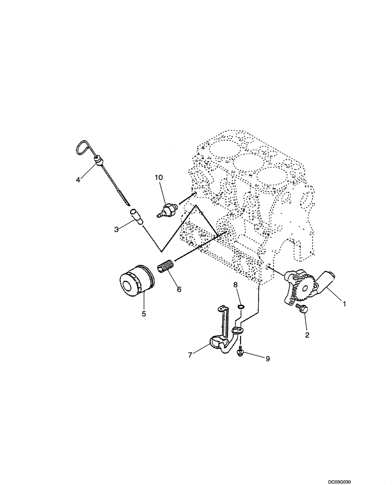 Схема запчастей Case CX25 - (02-13[00]) - OIL PUMP (02) - ENGINE