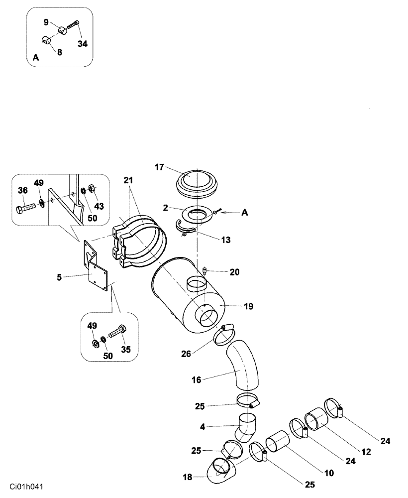 Схема запчастей Case SR20 - (02-006-00[01]) - ENGINE (01) - ENGINE