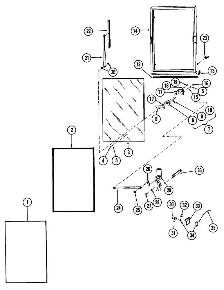 Схема запчастей Case 880 - (110) - CAB AND RELATED PARTS (05) - UPPERSTRUCTURE CHASSIS