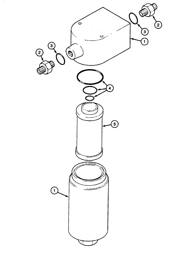 Схема запчастей Case 688 - (8-036) - HYDRAULIC OIL FILTER, P.I.N. FROM 74417 TO 74485, 11501 AND AFTER (08) - HYDRAULICS