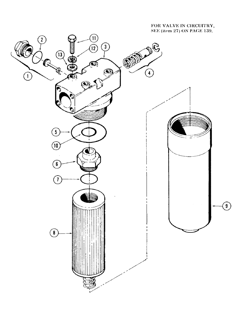 Схема запчастей Case 120 - (227) - HYDRAULIC OIL FILTER (35) - HYDRAULIC SYSTEMS