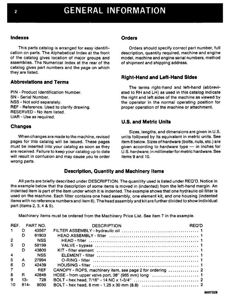 Схема запчастей Case 1816C - (002) - GENERAL INFORMATION (00) - PICTORIAL INDEX