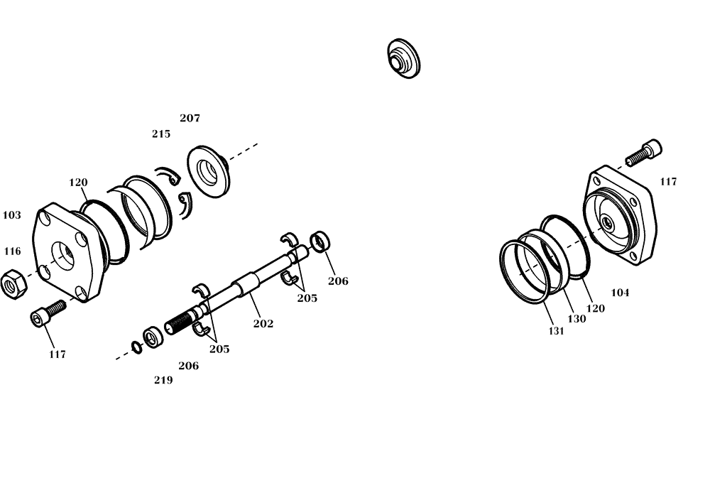 Схема запчастей Case 321D - (24.150[001]) - ADJUSTABLE CYLIND. (S/N 591052-UP) No Description