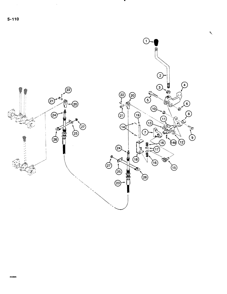 Схема запчастей Case DH4B - (5-110) - MONO-STICK STEERING CONTROL (05) - STEERING
