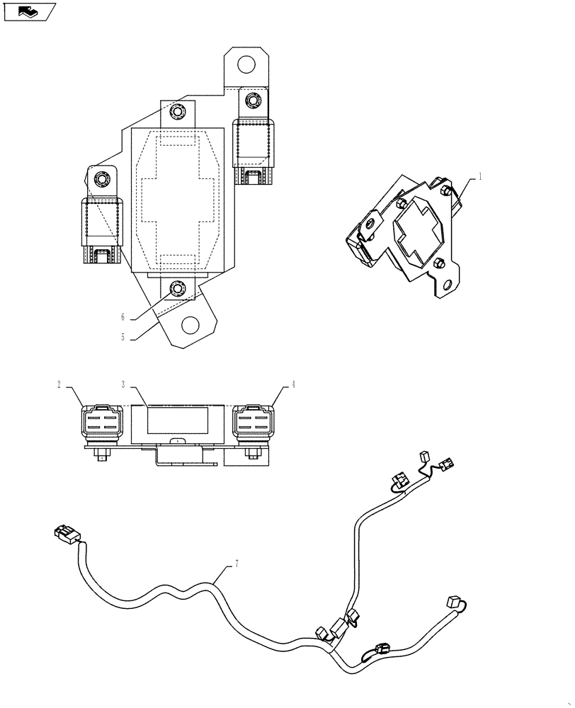 Схема запчастей Case CX55BMSR - (01-081[05]) - AIR CONDITIONER (50) - CAB CLIMATE CONTROL