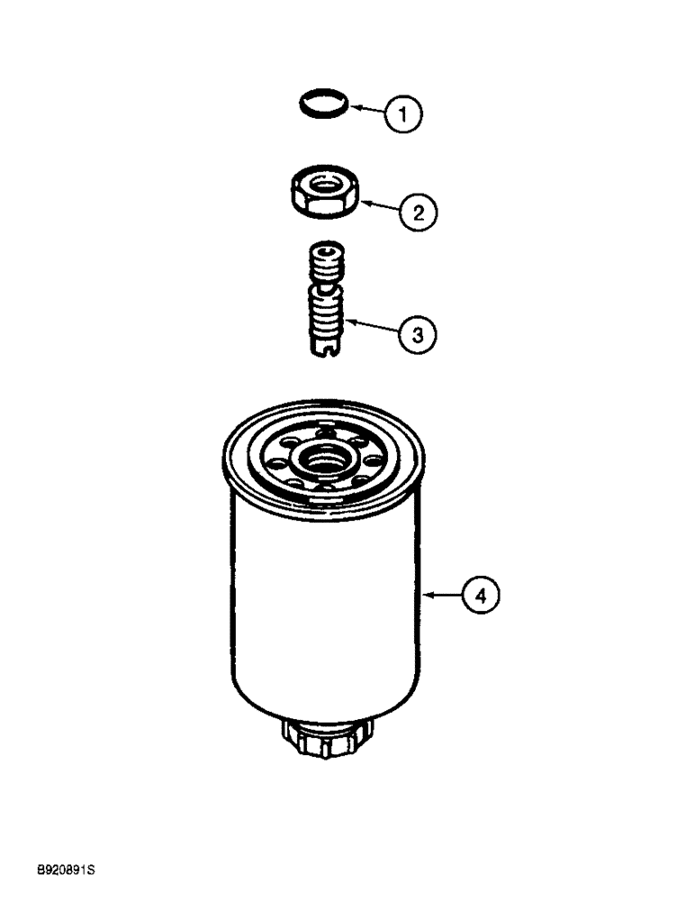 Схема запчастей Case 860 - (3-08) - FUEL FILTER - 4T-390 ENGINE (03) - FUEL SYSTEM