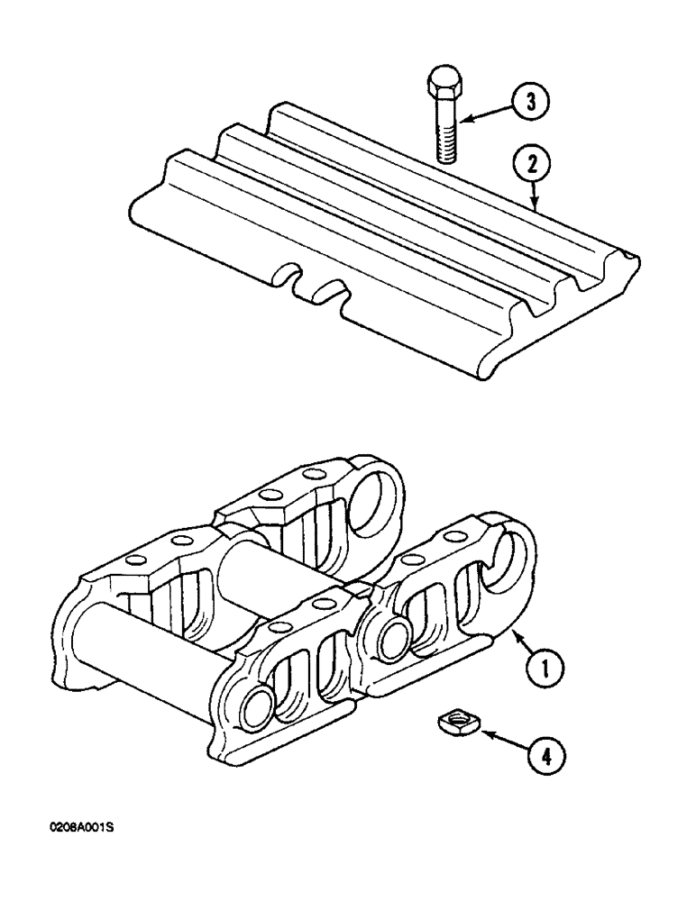 Схема запчастей Case 1088 - (5-12) - TRACK SHOES, P.I.N. FROM 19801 TO 19993 AND 19998 TO 20005 (11) - TRACKS/STEERING