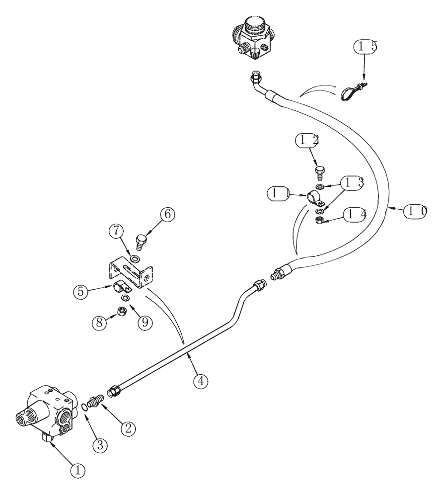 Схема запчастей Case 821C - (07-07) - HYDRAULICS BRAKE, MAIN (07) - BRAKES