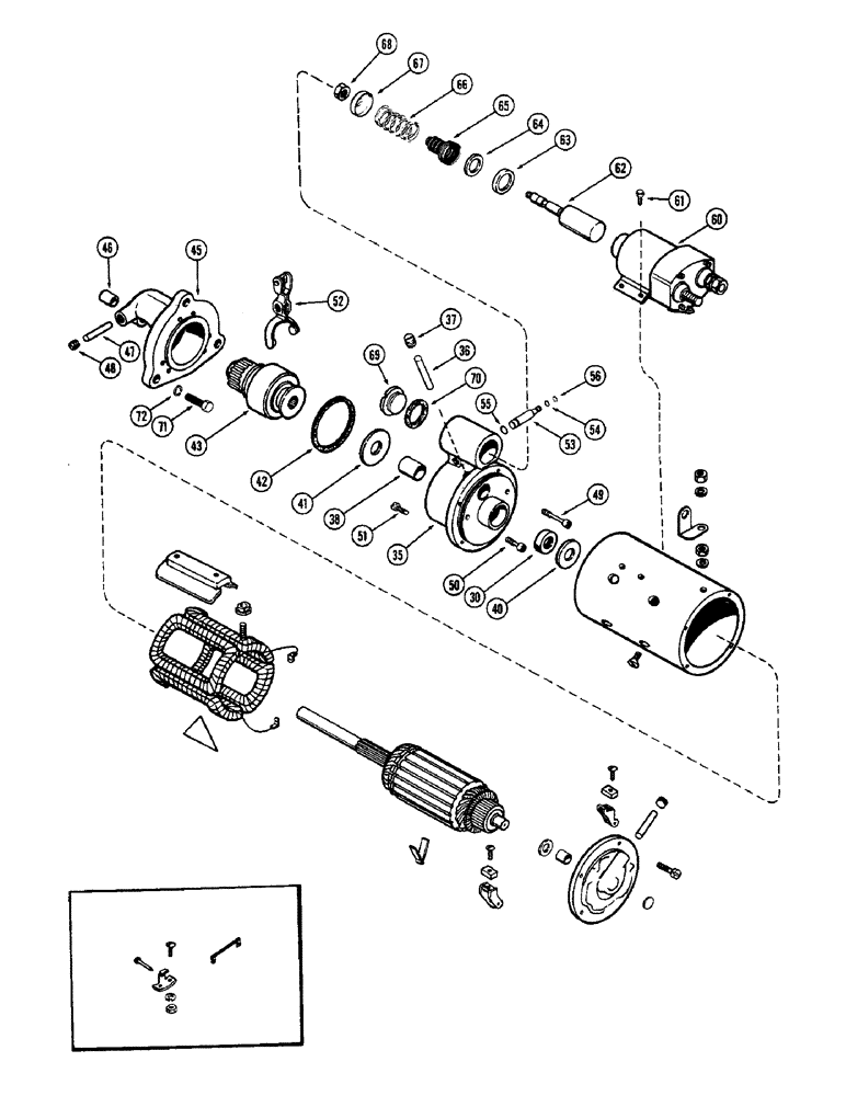Схема запчастей Case 400C - (056) - A15485 STARTER, (336B) DIESEL ENGINE (04) - ELECTRICAL SYSTEMS