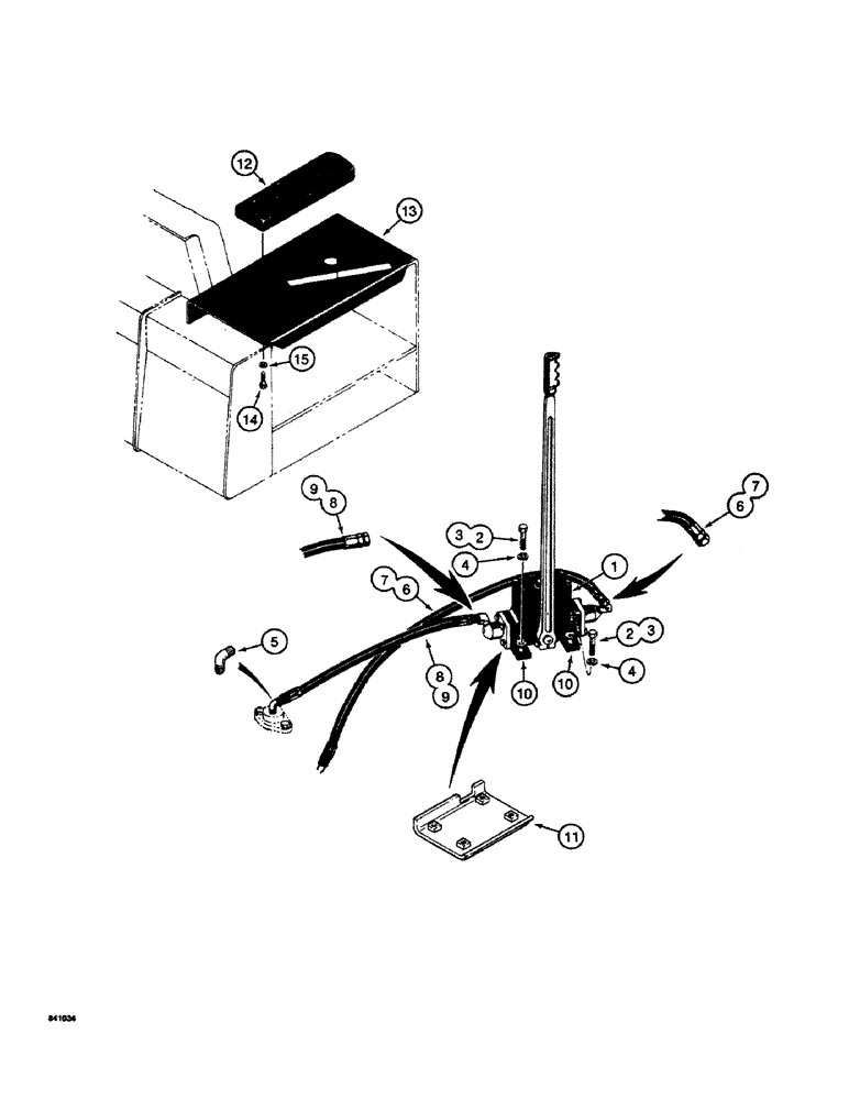 Схема запчастей Case 19 - (08) - CONTROL PARTS FOR 450, 450B, AND 450C CRAWLERS 