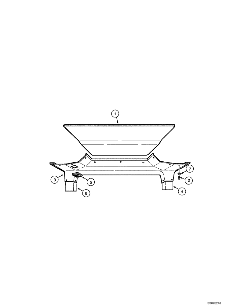 Схема запчастей Case 865 VHP - (09.39[00]) - CAB - ROOF UPHOLSTERY (OPEN CAB) (09) - CHASSIS