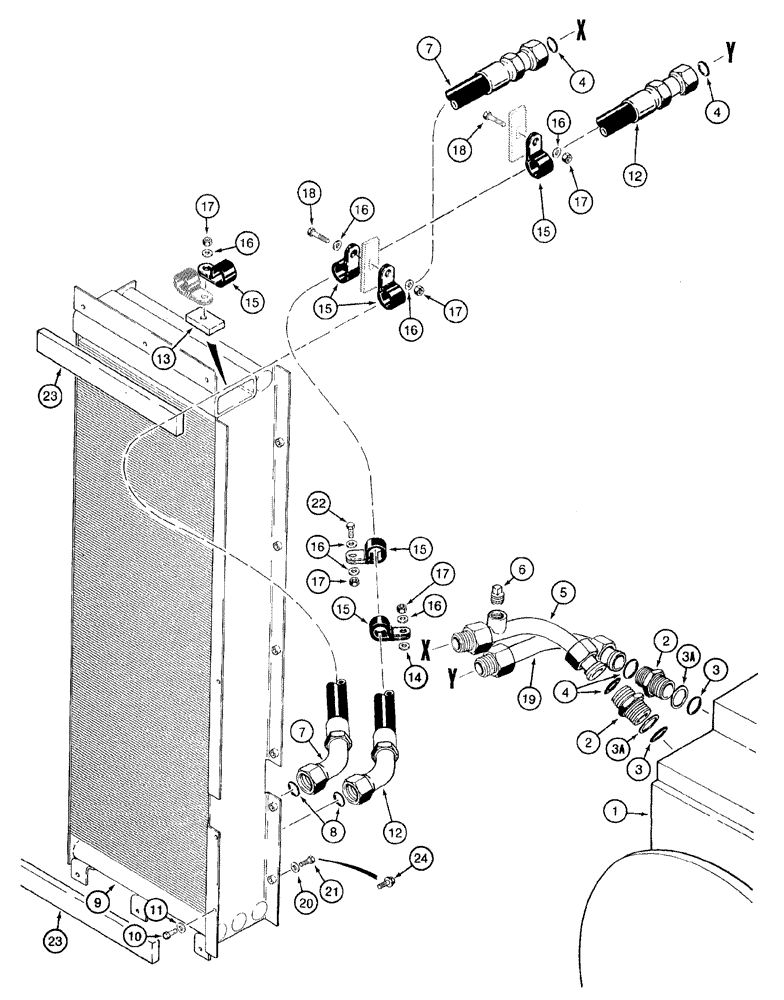 Схема запчастей Case 921B - (6-002) - TRANSMISSION HYDRAULIC CIRCUIT (06) - POWER TRAIN