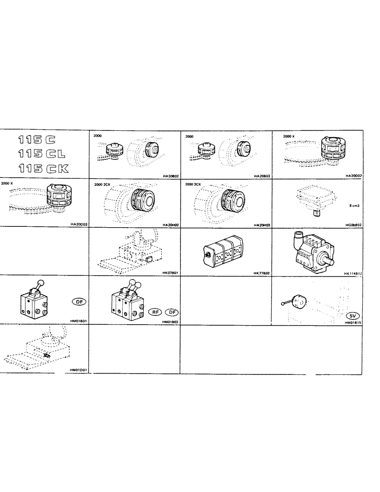 Схема запчастей Case 115CL - (0-15) - 115C, 115CL, 115CK 