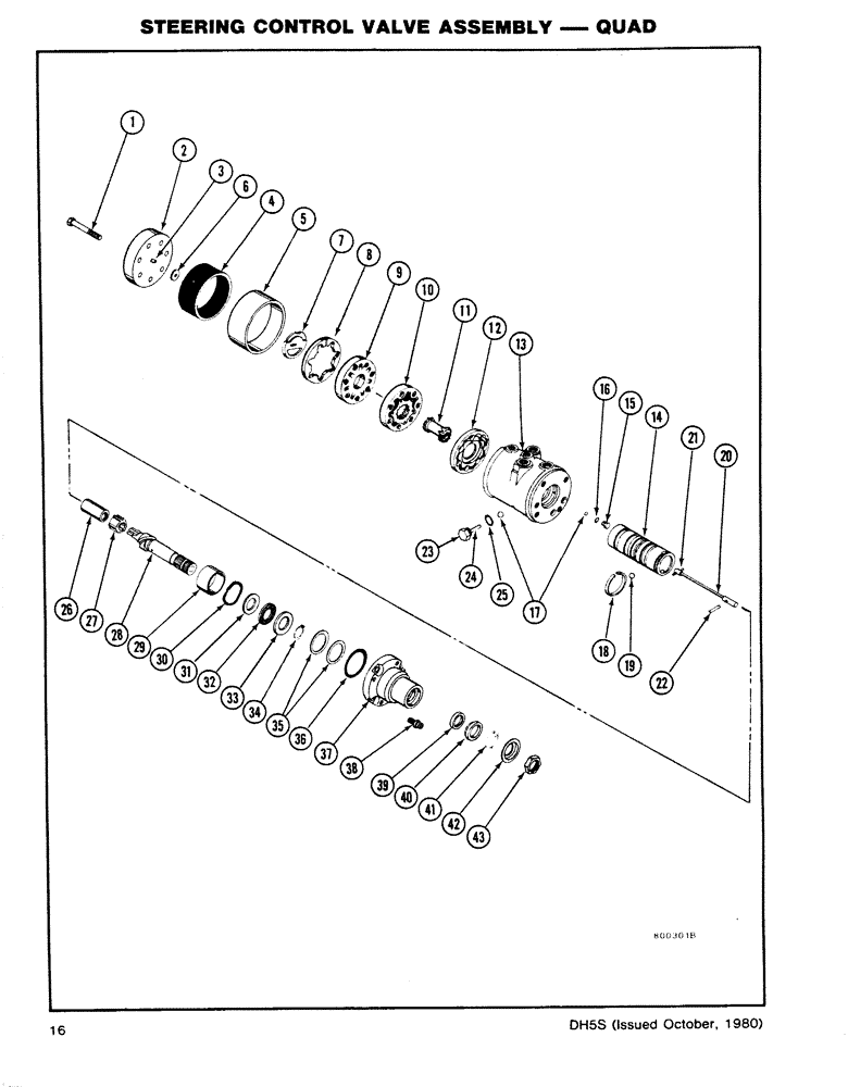 Схема запчастей Case DH5 - (16) - STEERING CONTROL VALVE ASSEBBLY - QUAD (41) - STEERING
