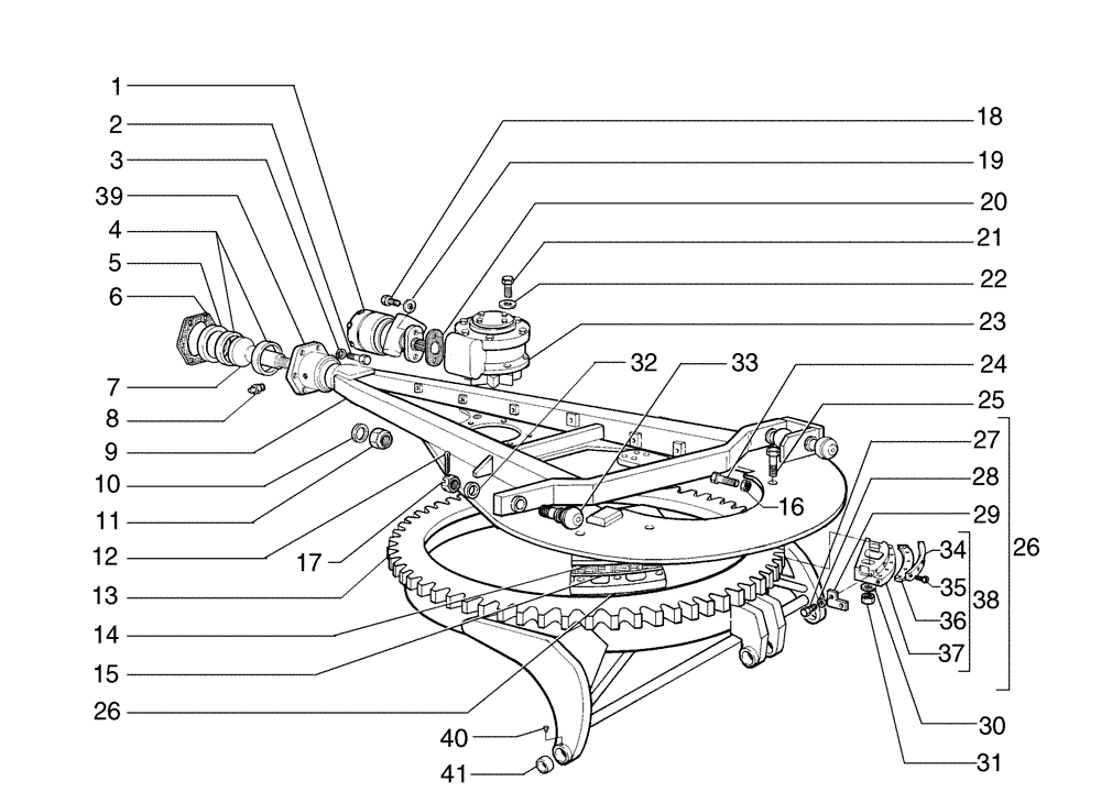 Схема запчастей Case 885B AWD - (09-01[01]) - MOLDBOARD DRAWBAR AND CICLE (09) - CHASSIS/ATTACHMENTS