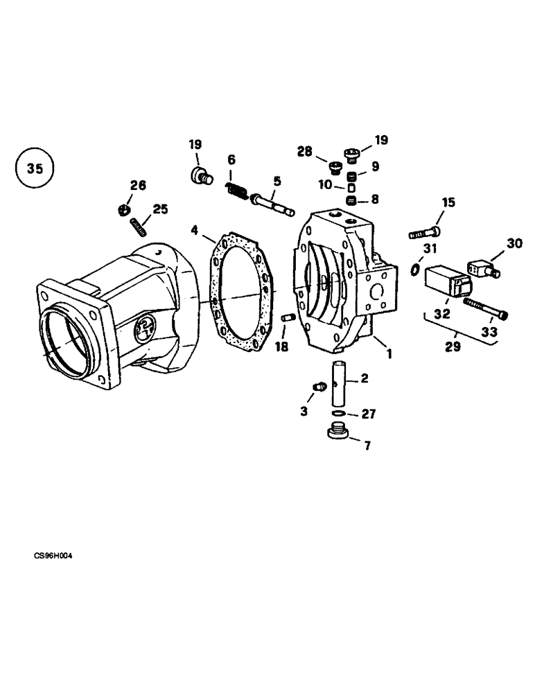 Схема запчастей Case 221B - (8-27A) - TRAVEL HYDRAULIC MOTOR - REGULATOR, 121B DAH1216060- / 221B DAH2216060- (08) - HYDRAULICS
