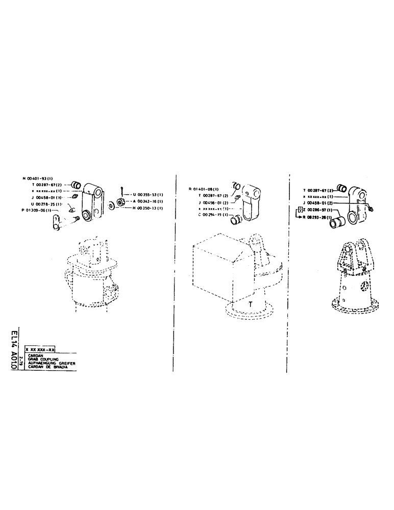 Схема запчастей Case LC80M - (137) - GRAB COUPLING 