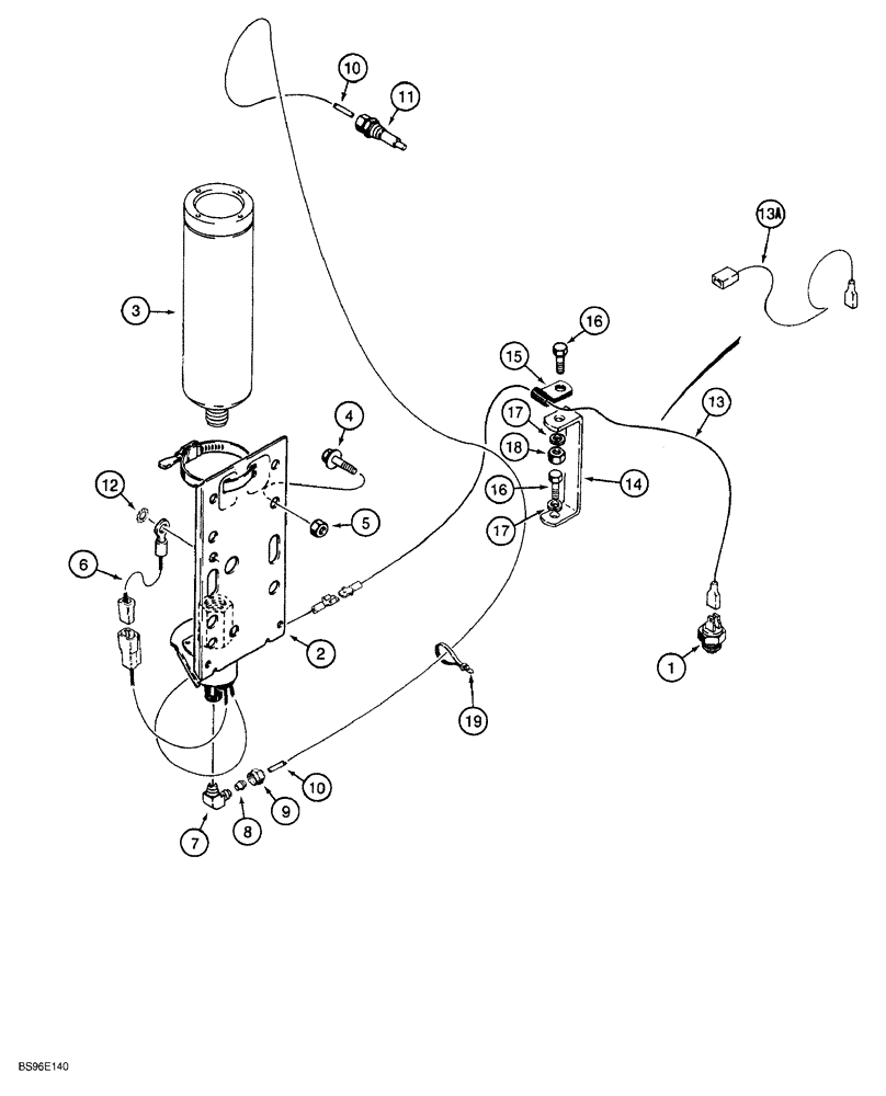 Схема запчастей Case 650G - (4-32) - COLD START SYSTEM (04) - ELECTRICAL SYSTEMS