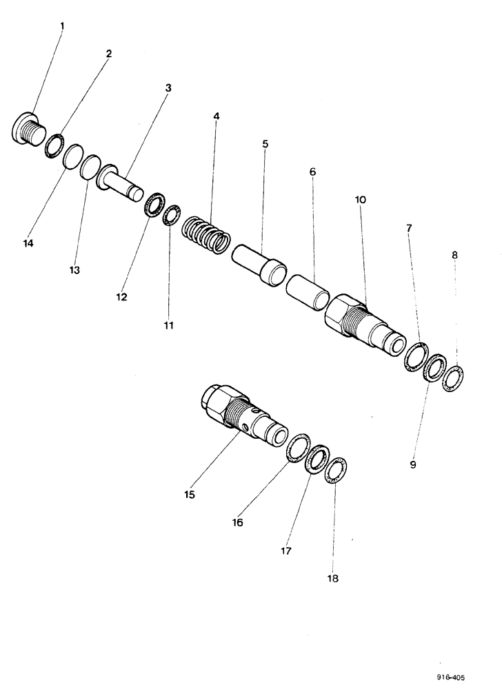 Схема запчастей Case 580F - (280) - RELIEF VALVE (35) - HYDRAULIC SYSTEMS