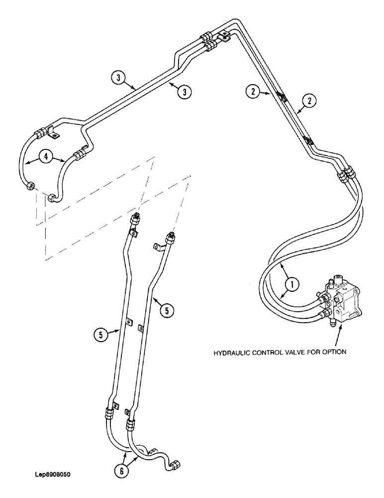 Схема запчастей Case 688 - (1-24) - PICTORIAL INDEX, OPTIONAL HYDRAULIC CIRCUIT (00) - PICTORIAL INDEX