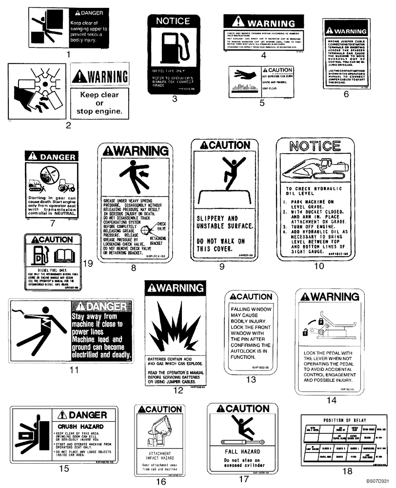 Схема запчастей Case CX80 - (09-59) - DECALS (09) - CHASSIS/ATTACHMENTS