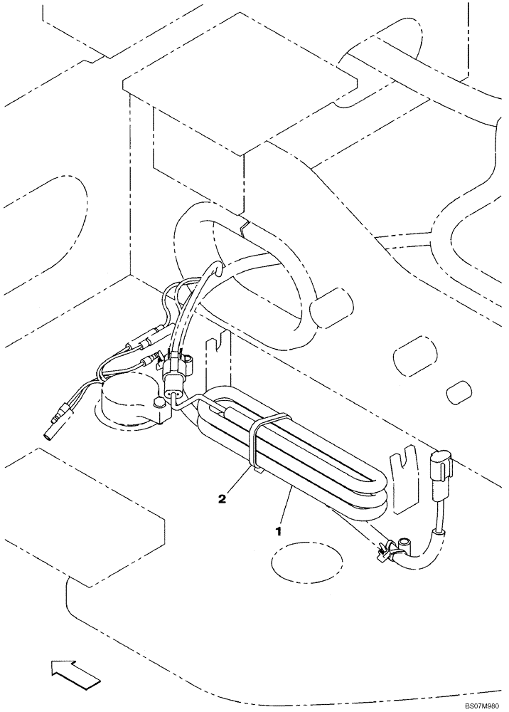Схема запчастей Case CX80 - (04-14) - HARNESS, ACCESORY (04) - ELECTRICAL SYSTEMS