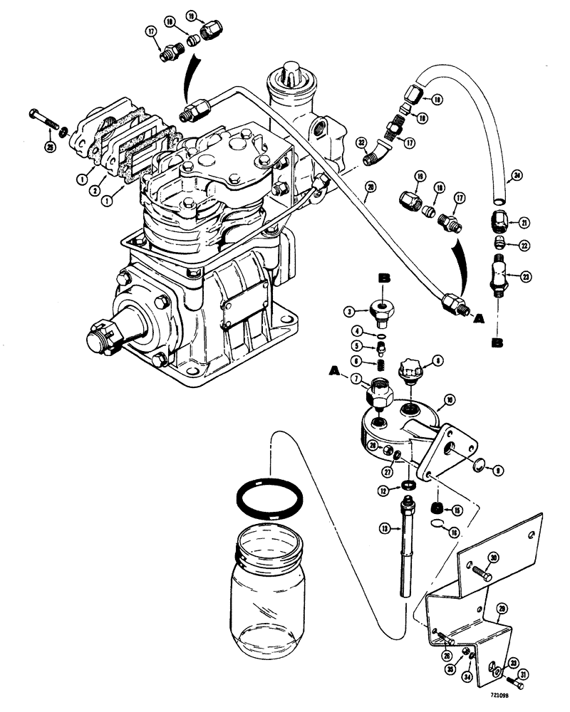 Схема запчастей Case W20 - (202) - ALCOHOL EVAPORATOR (09) - CHASSIS