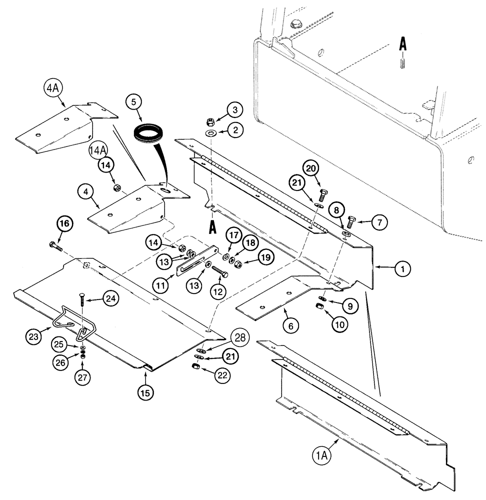Схема запчастей Case 821C - (09-30) - COVERS BATTERY BOX (09) - CHASSIS