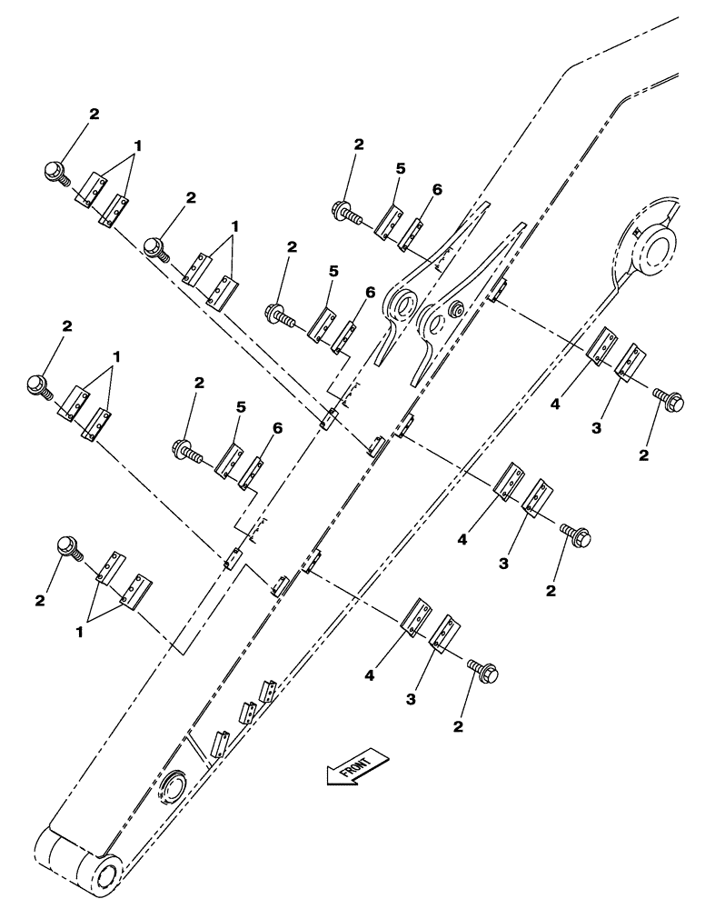 Схема запчастей Case CX350C - (09-045[00]) - DIPPER - 4.04 M - BRACKET - OPTIONAL AND SECOND OPTION - BRACKET (09) - CHASSIS/ATTACHMENTS