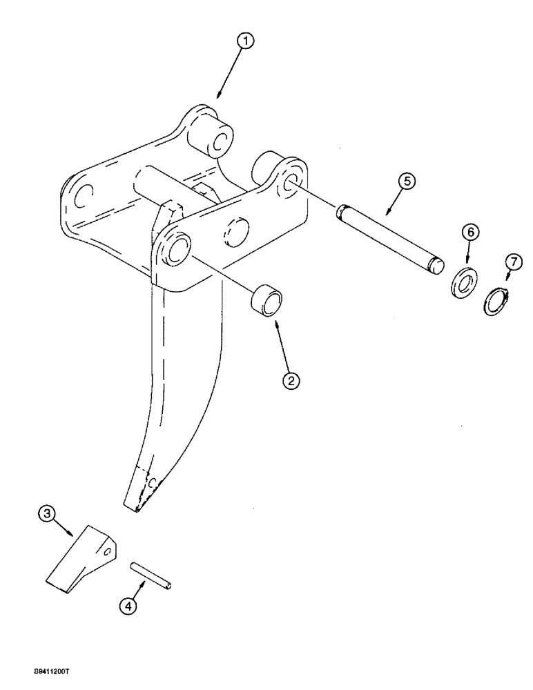 Схема запчастей Case 580L - (9-064) - FROST POINT ASSEMBLY (09) - CHASSIS/ATTACHMENTS