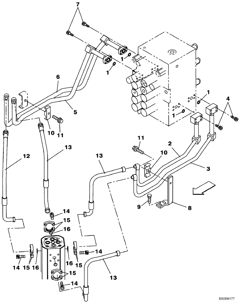Схема запчастей Case CX290B - (06-06) - HYDRAULICS - TRAVEL (06) - POWER TRAIN
