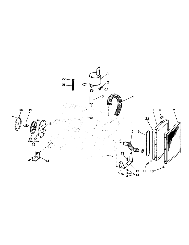 Схема запчастей Case 30YC - (007) - GASOLINE ENGINE #56131, IHC UC 263 AND, ENGINE MOUNTING PARTS (01) - ENGINE