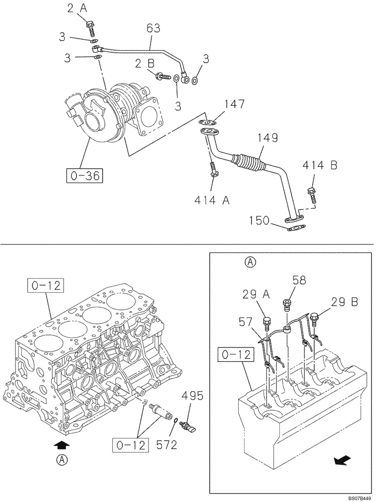Схема запчастей Case CX160B - (02-31) - OIL CIRCUIT (02) - ENGINE