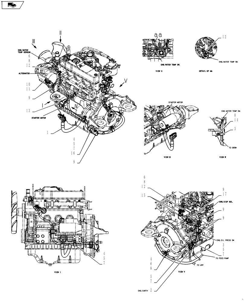 Схема запчастей Case CX55BMSR - (01-086[00]) - HARNESS ASSY, ENGINE (55) - ELECTRICAL SYSTEMS